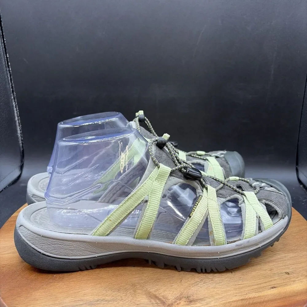 Keen Whisper Womens Size 9.5 Closed Toe Slide Sandals Teal Gray Water Shoes 5127
